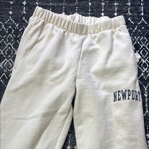 John Galt/ Brandy Melville Cream Sweatpants